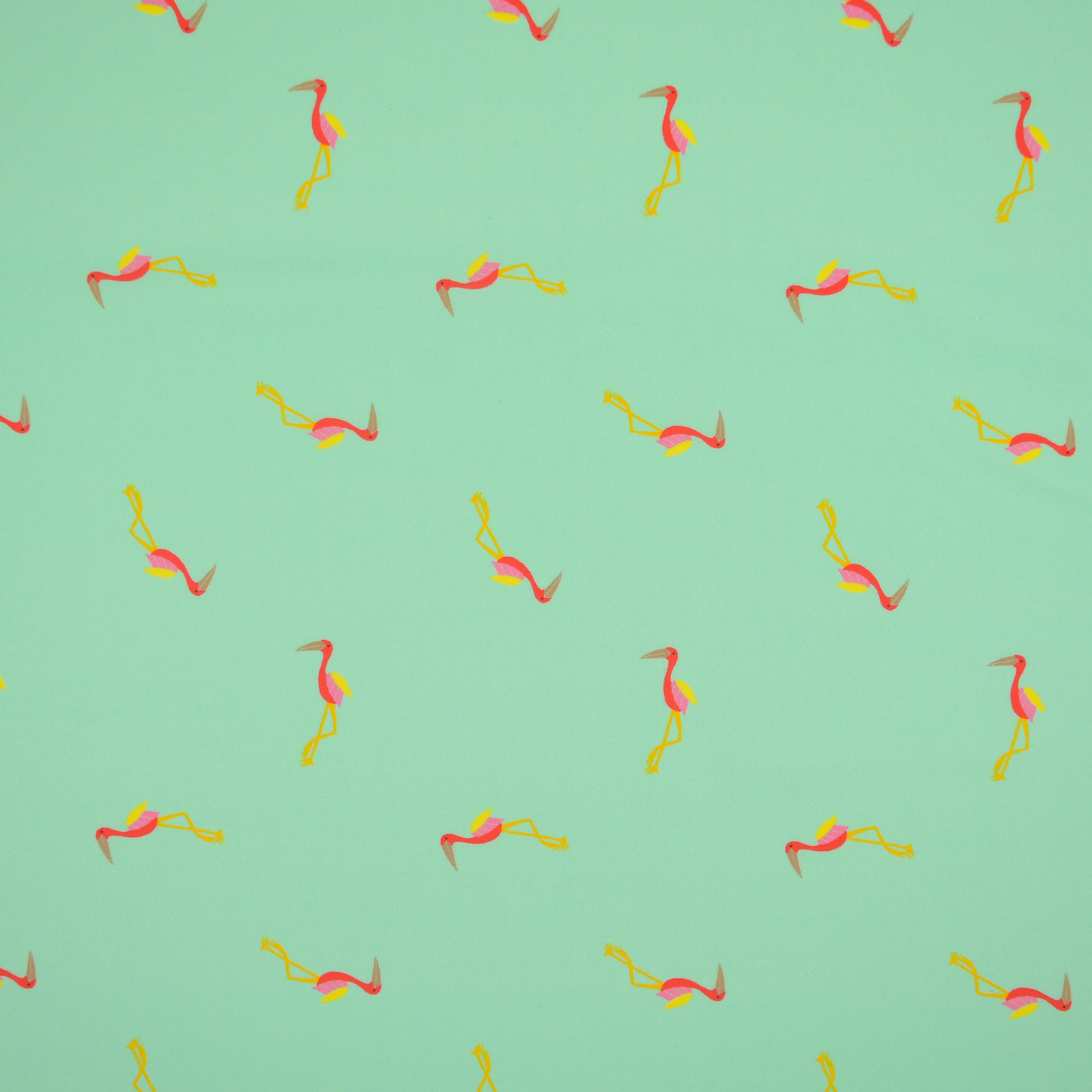 Muntkleurige sport- en zwemstof met flamingoprint van Little Darling